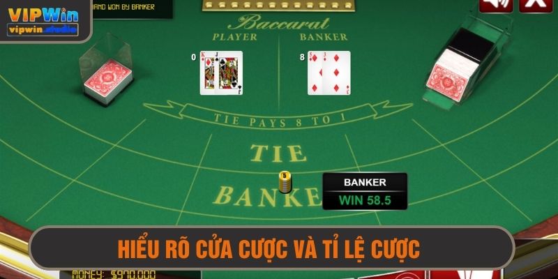 Nắm chắc tỉ lệ cửa các cửa cược để có quyết định sáng suốt