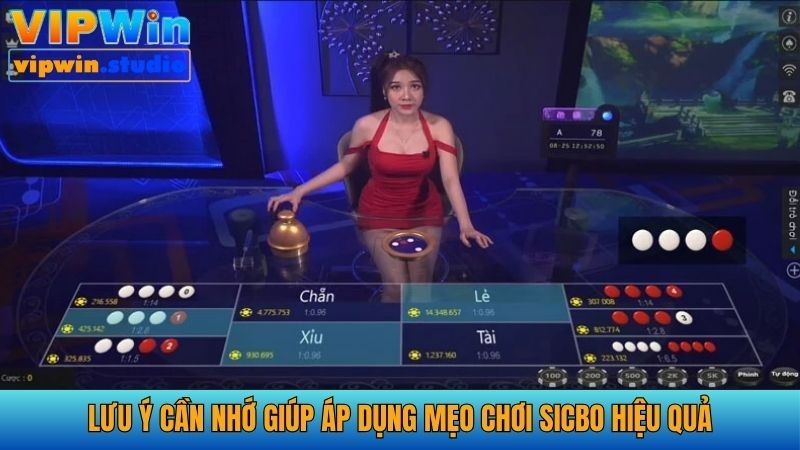 Lưu ý quan trọng giúp áp dụng mẹo cược Sicbo chuẩn xác hơn