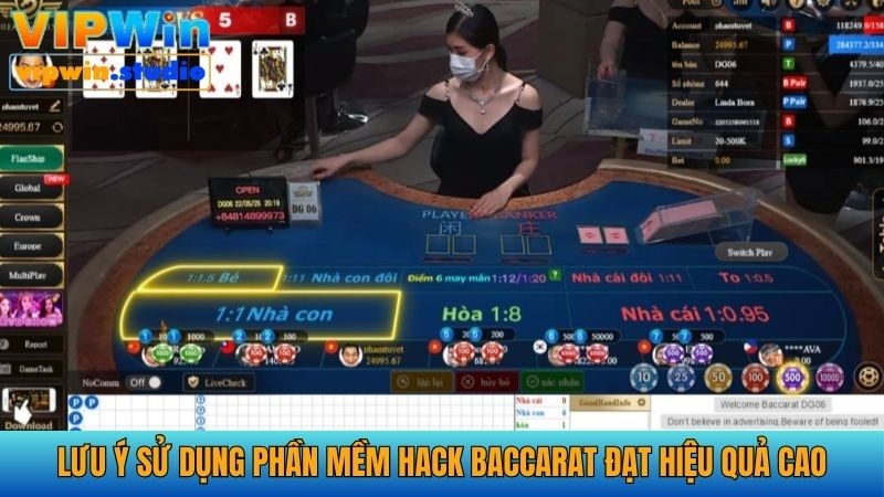 Các lưu ý cần thiết giúp bet thủ sử dụng tool Baccarat hiệu quả