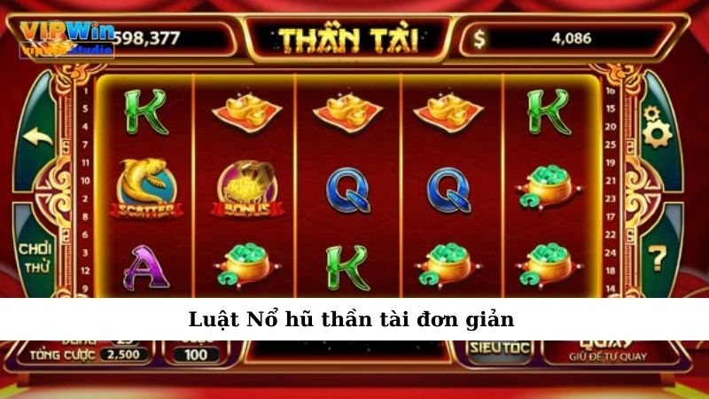 Luật Nổ hũ thần tài đơn giản
