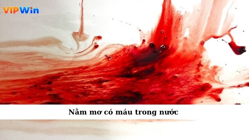Nằm mơ có máu trong nước